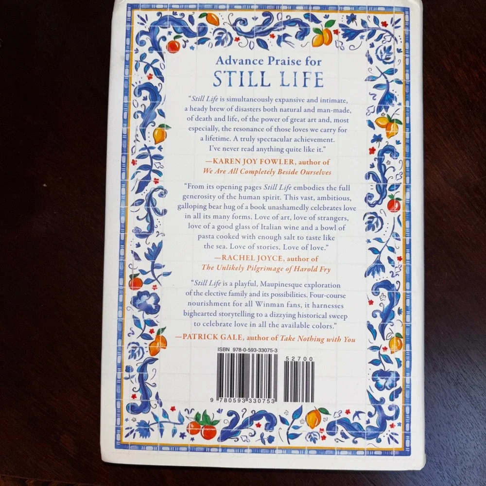 Still Life by Sarah Winman Historical Fiction Novel GMA‎ Book Club